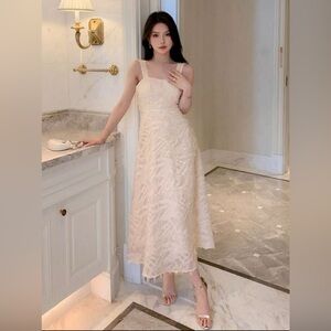 DAZY Solid Fuzzy Cami Dress